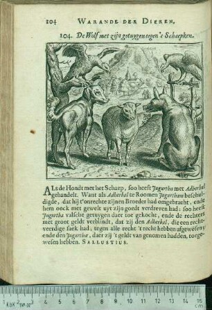 104. De Wolf met zijn getuygen tegen 't Schaepken.