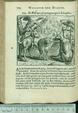 104. De Wolf met zijn getuygen tegen 't Schaepken.