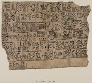 Humboldt-Fragment XVI: Piktographischer Katechismus (Testerianischer Codex Nr. 817, Mexiko, 16. Jahrhundert)