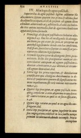 IV. Aliae leges de agno paschali.