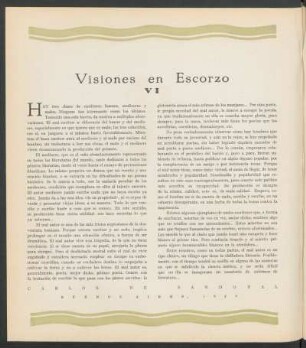 Visiones en Escorzo - VI