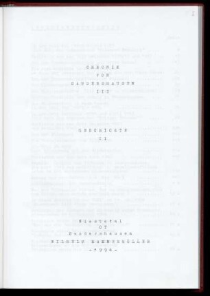 3: Geschichte II