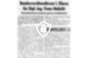 Bundesverdienstkreuz I.Klasse für Dipl.-Ing. [Name maskiert]