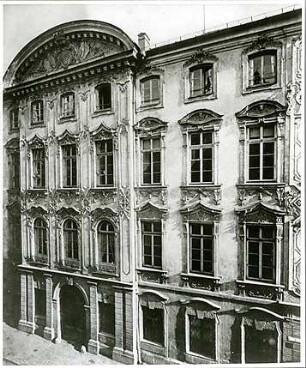 Schleich, Erwin; München, Residenzstr.; Preysingpalais, Wiederaufbau - Fassadenansicht