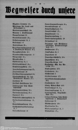 Wegweiser durch unsere städtischen Geschäftsstellen