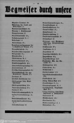 Wegweiser durch unsere städtischen Geschäftsstellen