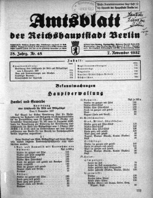 1937,45: Nr. 45, 7. November 1937
