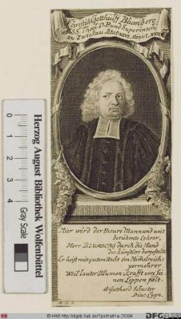 Bildnis Christian Gotthilf Blumberg