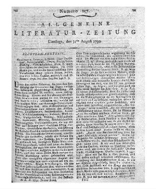 Less, G.: Christliche Predigten veranlaßt zum Theil, durch die Krankheit und Wiederherstellung des Königes. Göttingen: Vandenhoek & Ruprecht 1790