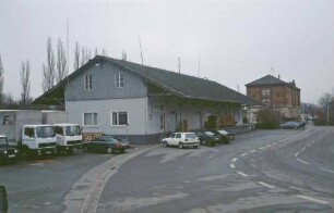 Ehingen Güterschuppen Ladegleis Laderampe Güterwagen Gepäckkarren
