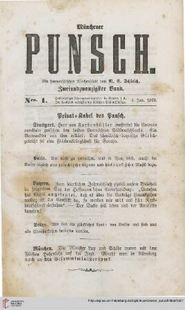 Nro. 1 (3. Januar 1869)