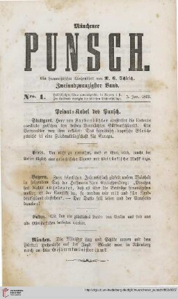 Nro. 1 (3. Januar 1869)