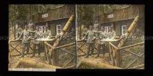 Offiziere am Beobachtungsstand Ohms Hütte, Vogesen