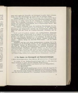 a) Maschinengewehre, Geschütze, Minenwerfer, Flugzeuge