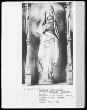 Grabower Altar — rechter Flügel, Innenseite: Heilige und Propheten — Obadja