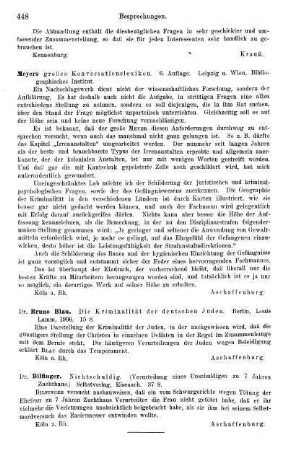 448, Bilfinger, Nichtschuldig (Verurteilung eines Unschuldigen zu 7 Jahren Zuchthaus)