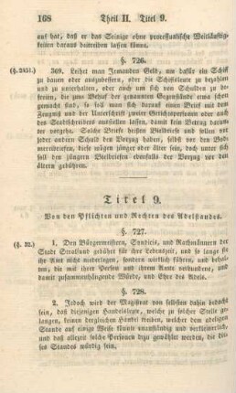 Titel 9. Von den Pflichten und Rechten des Adelstandes