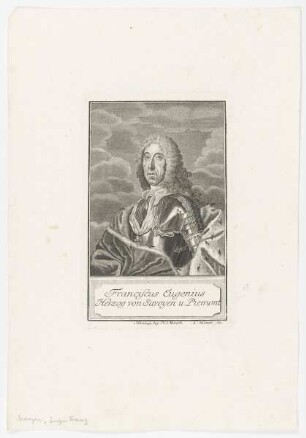Bildnis des Franciscus Eugenius von Savoyen u. Piemont