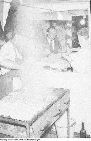 Dresden, 2. Pressefest der Sächsischen Zeitung (SZ) mit Hermann Matern und Carl Bobach, August 1955