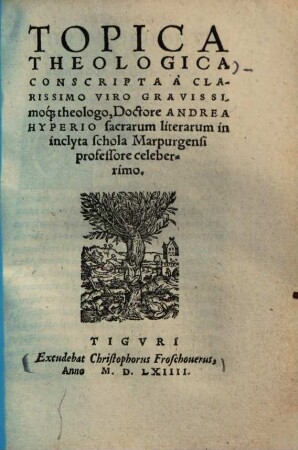 Topica theologica