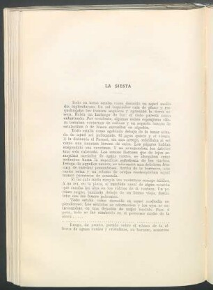 La siesta