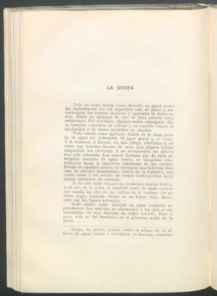 La siesta