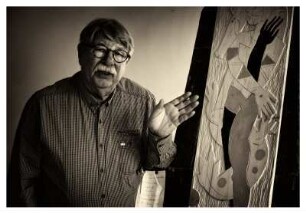 MICHAEL HOFMANN IN SEINEM ATELIER