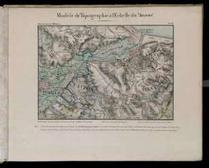Pl. III. Modèle de Topographie à l'Echelle du 1/40,000e.