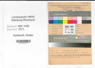 Entnazifizierung Walter Nothdurft , geb. 14.10.1909 (Gaertner)