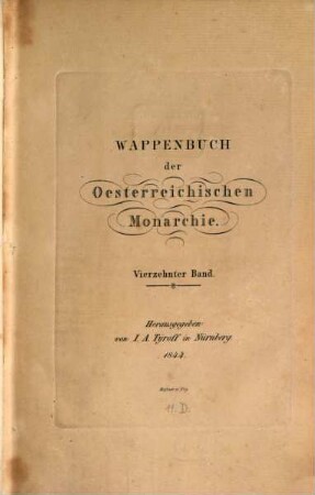 Wappenbuch der Oesterreichischen Monarchie. 14