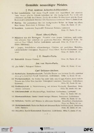 Gemälde neuzeitiger Meister (Nr. 96-198)
