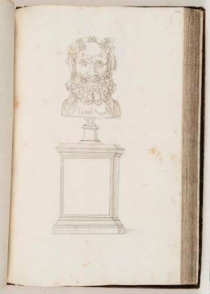 Büste des Silenos, in: Imperatorum romanorum ac eorum coniugum liberorum [...] Tomus primus, Nr. 127