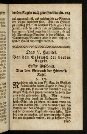123-160, Erster Abschnitt