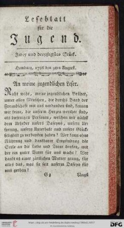 Zwey und dreyßigstes Stück