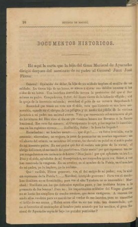 Documentos históricos.