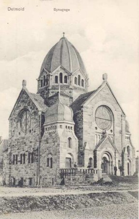 Ansichtskarte Synagoge Lortzingstraße, Detmold