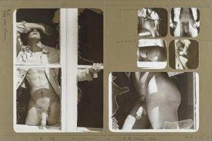 Ohne Titel (Layout Doppelseite zur Serie: The boys in the backroom...). Ulrich, Hamburg 1975