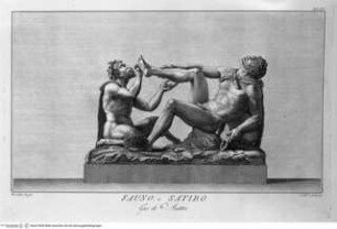 Il Museo Pio-Clementino, Tomo I-VII, Tomo I: Statue del Museo Pio-Clementino, Gruppe mit Satyr und dornausziehendem Pan