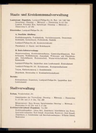 Stadtverwaltung