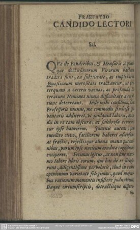 Praefatio Autoris
