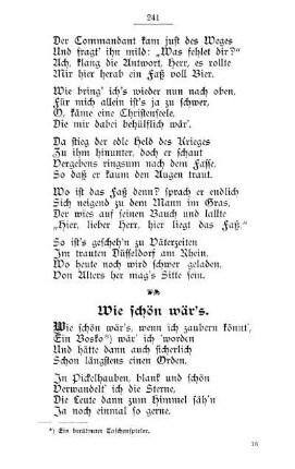 Wie schön wär's