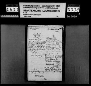 Ortsvorsteher zu Bächlingen