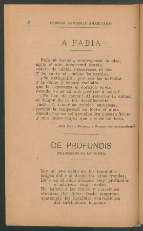 De profundis : (Fragmento de un poema)