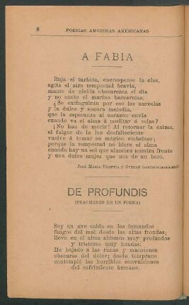 De profundis : (Fragmento de un poema)