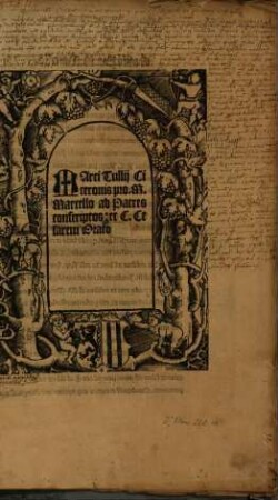 Marci Tullij Ciceronis pro M. Marcello ad Patres conscriptos et C. Cesarem Oratorem