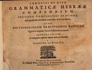 Grammaticae Hebraeae Compendium