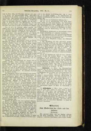 Zum Mysterium der Liebe und des Leidens : (Fortsetzung)