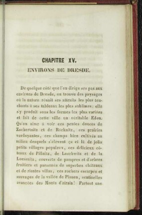 Chapitre XV. Environs de Dresde