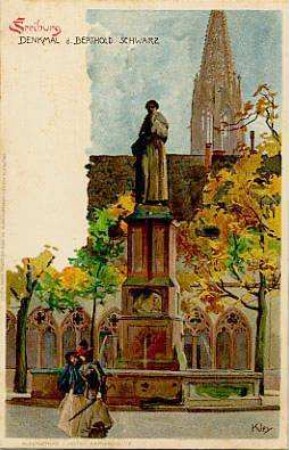Freiburg: Denkmal für Berthold Schwarz