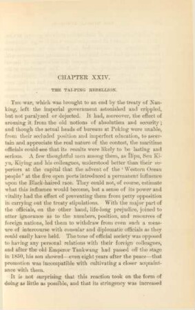 Chapter XXIV. The Tai-Ping rebellion